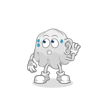 the ghost eavesdropping vector. cartoon characte
