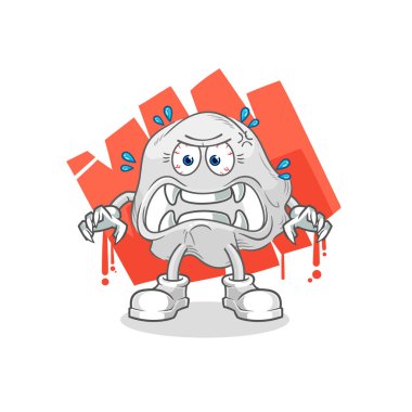 the ghost monster vector. cartoon characte