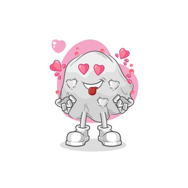 the ghost fallin love vector. cartoon characte