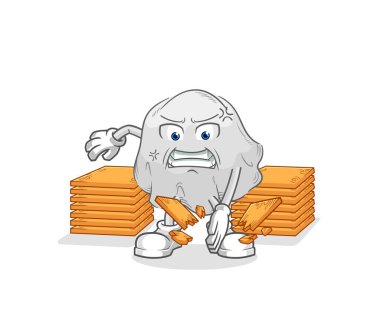 the ghost karate mascot. cartoon vecto