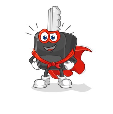 the car key heroes vector. cartoon characte