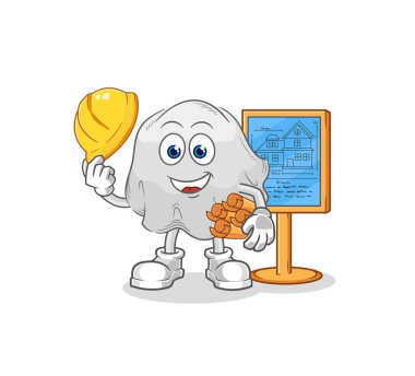 the ghost Architect illustration. character vecto