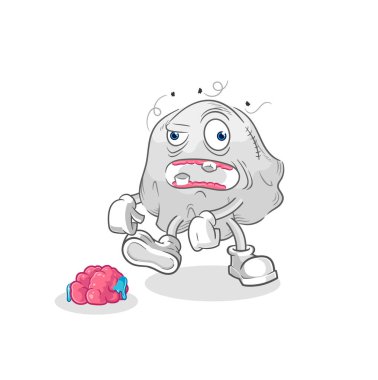 the ghost zombie character.mascot vecto