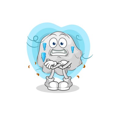 the ghost cold illustration. character vecto