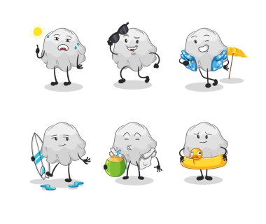 the ghost holiday character. cartoon mascot vecto