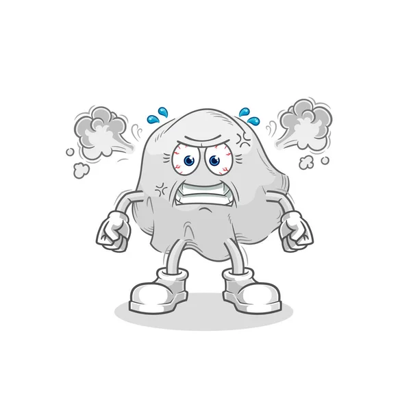 幽霊は怒り狂ったマスコット 漫画のベクトル — ストックベクタ