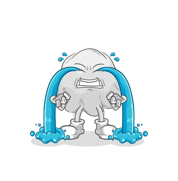 Ghost Crying Illustration Character Vecto — Vettoriale Stock