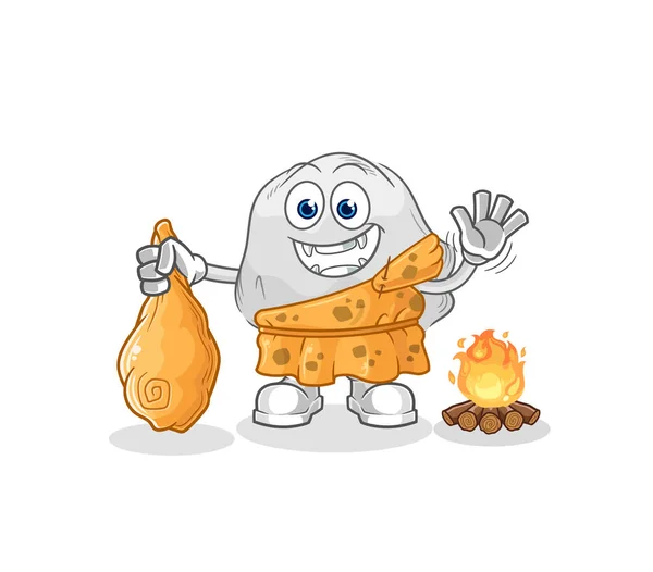 Ghost Ancient Cartoon Cartoon Mascot Vecto — Vettoriale Stock