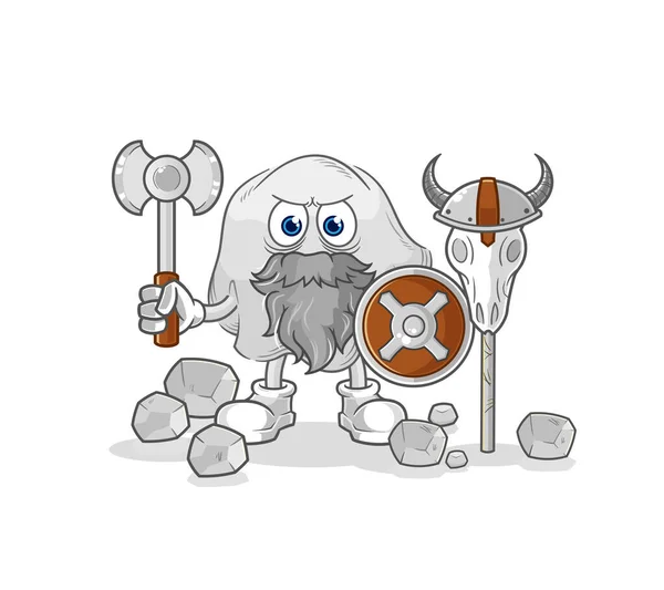 Ghost Viking Illustration Character Vecto — Stock Vector