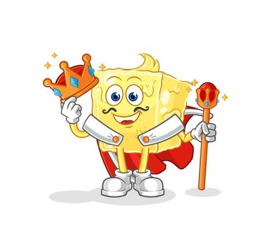 the butter king vector. cartoon characte