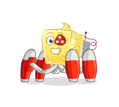 the butter future robot vector. cartoon characte