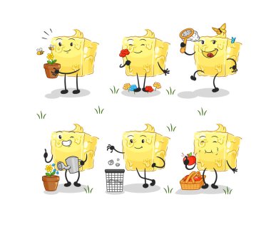 the butter save the earth group. cartoon masco