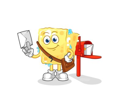 the sponge postman vector. cartoon characte