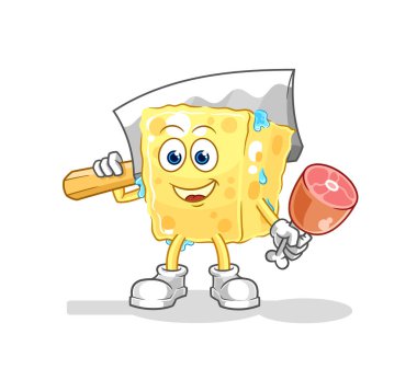 the sponge Butcher illustration. character vecto