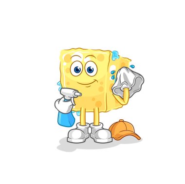 the sponge cleaner vector. cartoon characte