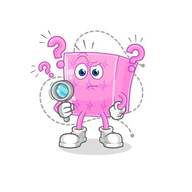 the mattress searching illustration. character vecto