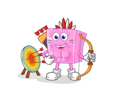 the mattress native american tribe. cartoon mascot vecto