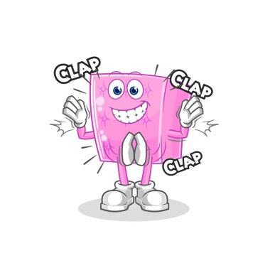 the mattress applause illustration. character vecto