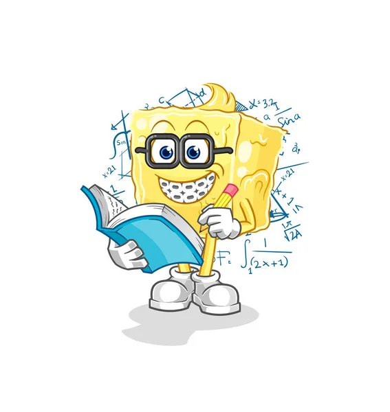 Butter Geek Cartoon Cartoon Mascot Vecto — Archivo Imágenes Vectoriales
