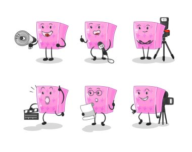 the mattress entertainment group character. cartoon mascot vecto