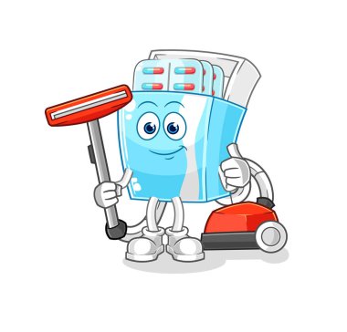 the medicine package clean with a vacuum . character vector