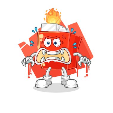the lighter monster vector. cartoon character