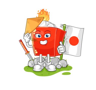 the lighter japanese vector. cartoon character