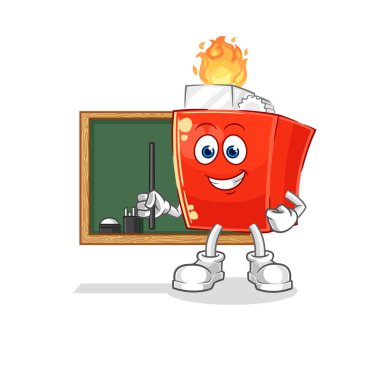 the lighter teacher vector. cartoon character