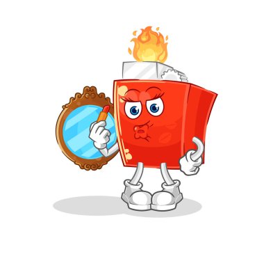 the lighter make up mascot. cartoon vector