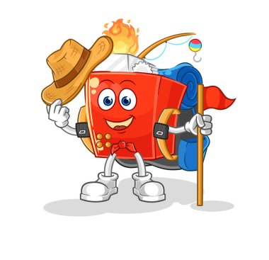 the lighter scout vector. cartoon character