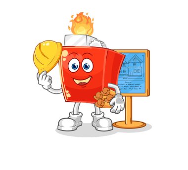 the lighter Architect illustration. character vector