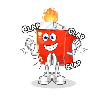 the lighter applause illustration. character vector