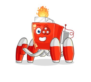 the lighter future robot vector. cartoon character