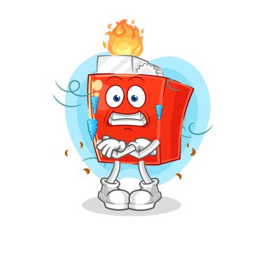 the lighter cold illustration. character vector