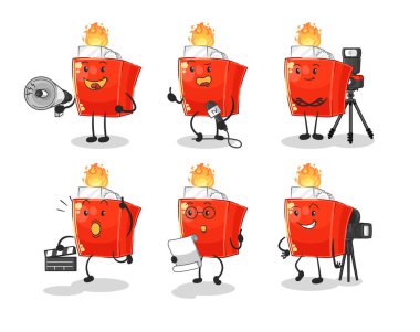 the lighter entertainment group character. cartoon mascot vector