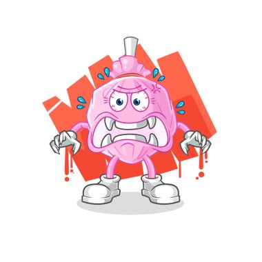 the cute candy monster vector. cartoon character