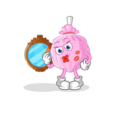 the cute candy make up mascot. cartoon vector