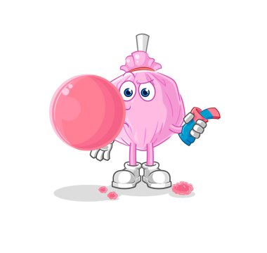 the cute candy chewing gum vector. cartoon character