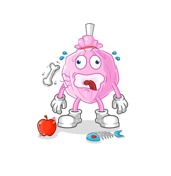 Cute Candy Burp Mascot Cartoon Vector — Stok Vektör