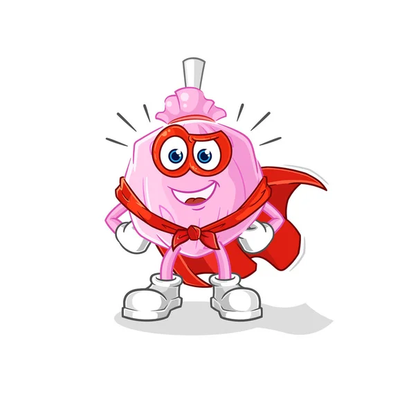 Cute Candy Heroes Vector Cartoon Character — Image vectorielle