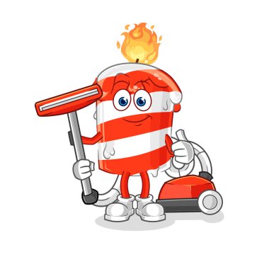 the birthday candle clean with a vacuum . character vector