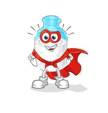the bottle of milk heroes vector. cartoon character