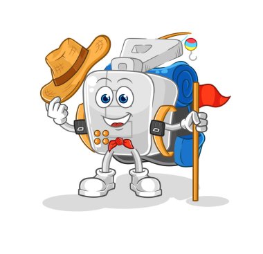 the zipper scout vector. cartoon character