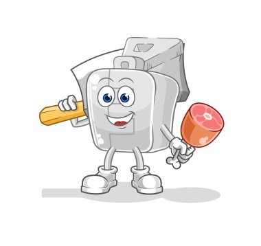 the zipper Butcher illustration. character vector