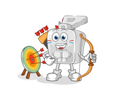 the zipper native american tribe. cartoon mascot vector