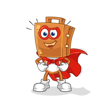 the suitcase head heroes vector. cartoon characte