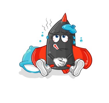 Dart hastalığı taşıyıcısı. karikatür