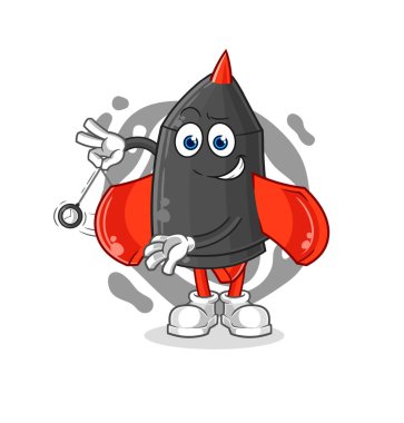 Dart hipnotize edici çizgi film. karikatür maskotu vektosu