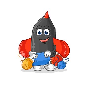 Dart terzisi maskotu. çizgi film vektosu