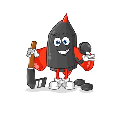 Dart hokey vektörü. karikatür